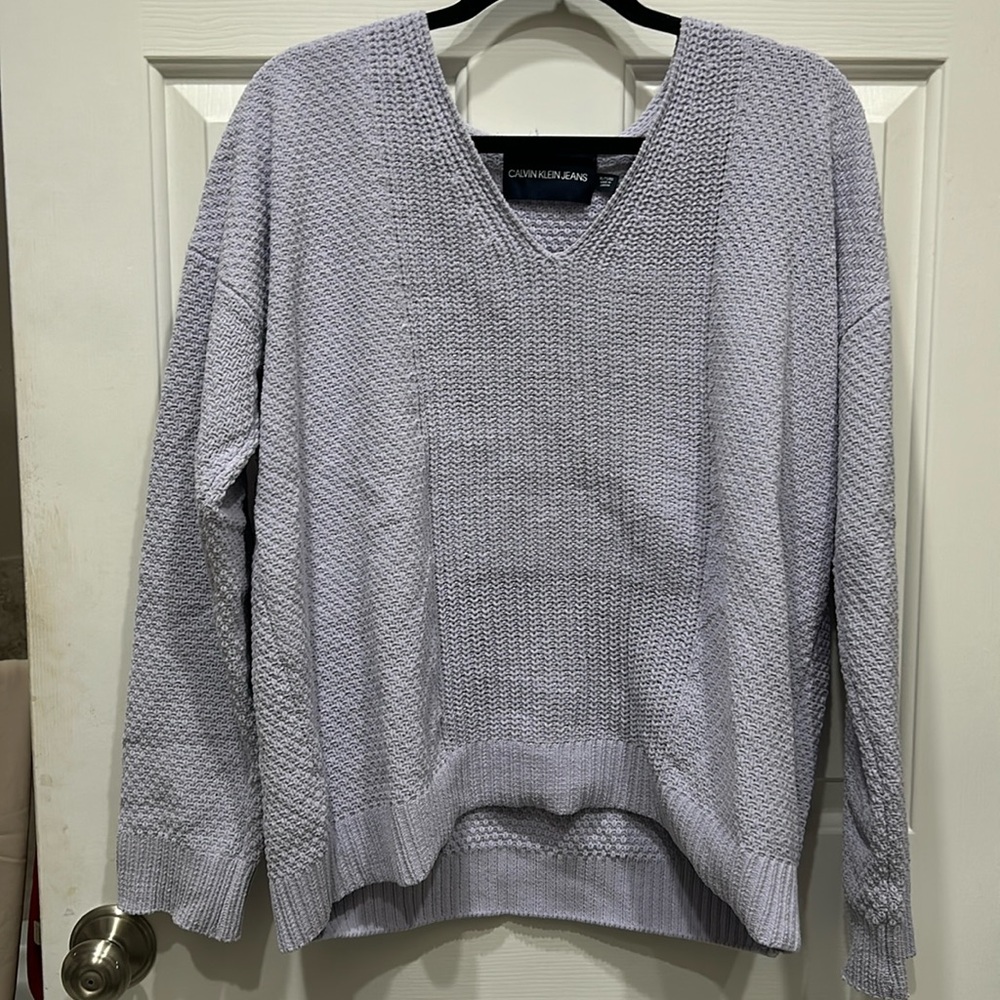 light purple sweater